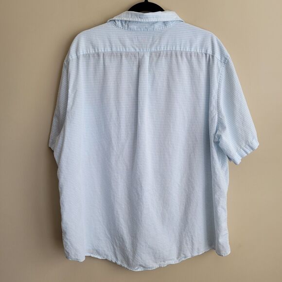 Vineyard Vines Mens Button Down Shirt Size XXL Slim Fit Murray Cotton Linen - Picture 9 of 12